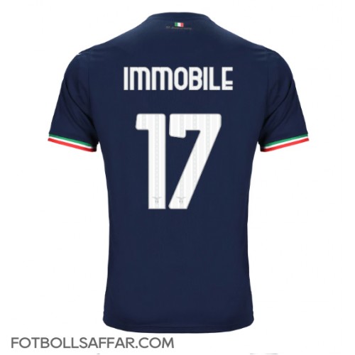 Lazio Ciro Immobile #17 Bortatröja 2023-24 Kortärmad